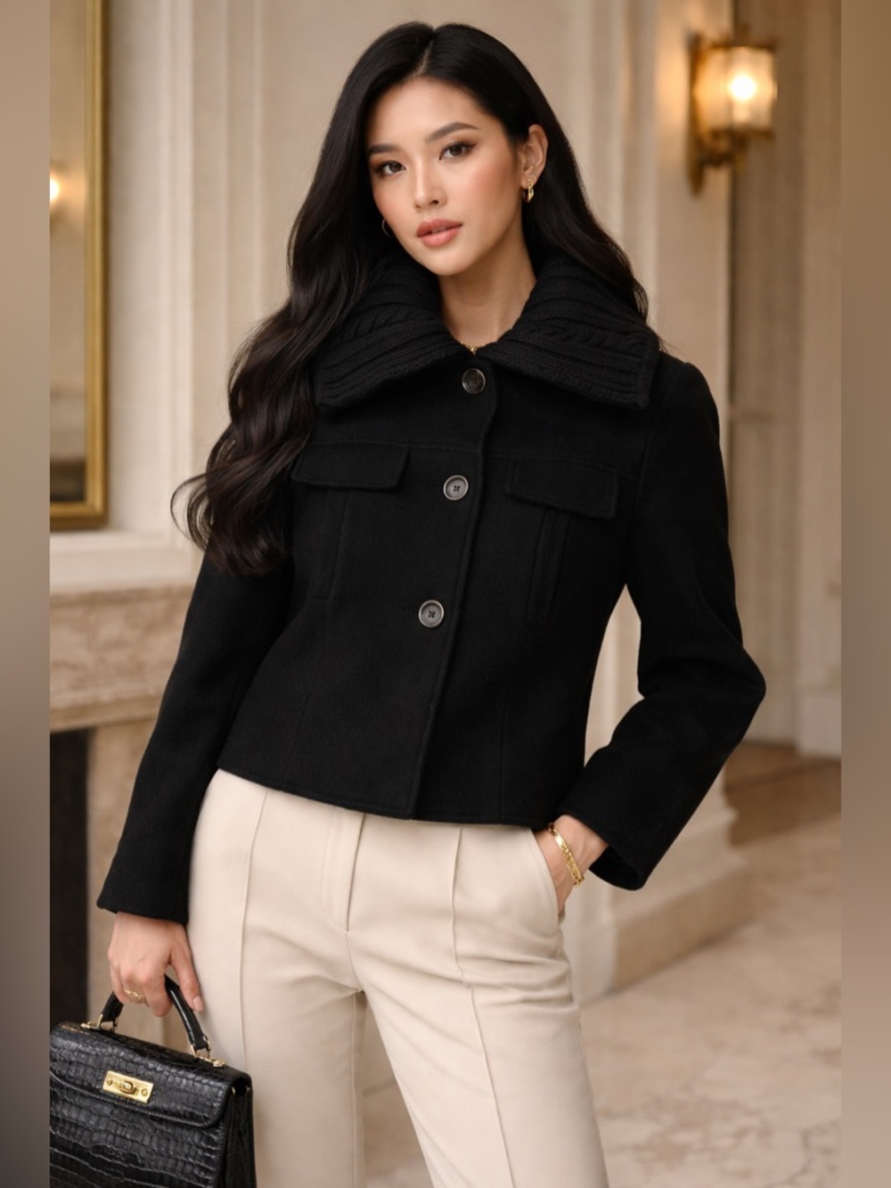 Brand new luxurious Anne Klein Wool jacket